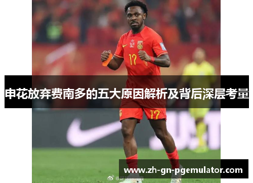 申花放弃费南多的五大原因解析及背后深层考量 申花放弃费南多的五大原因解析及背后深层考量